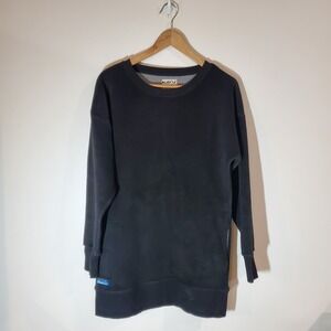 Kavu W's Riverton Sweatshirt‎ black casual fit mid-thigh length pockets